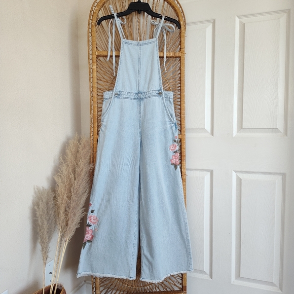 Free People x Driftwood Raphy Floral Embroidered Overall - Picture 2 of 10